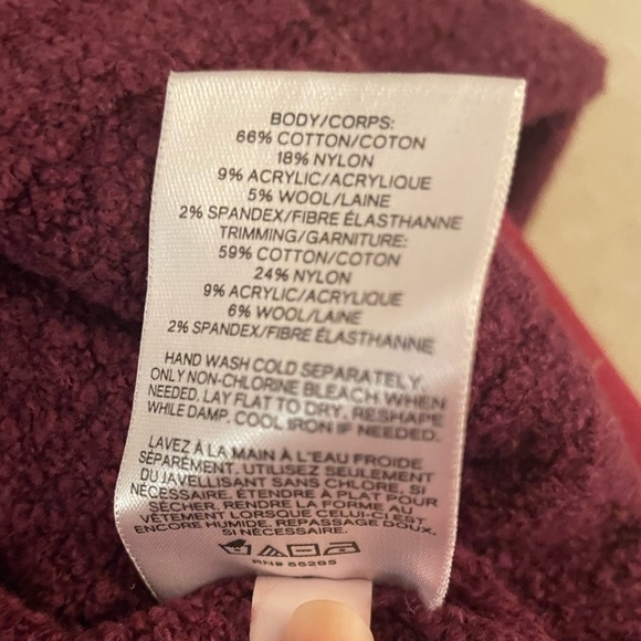 Burgundy Express relaxed sweater, size M - Picture 7 of 8